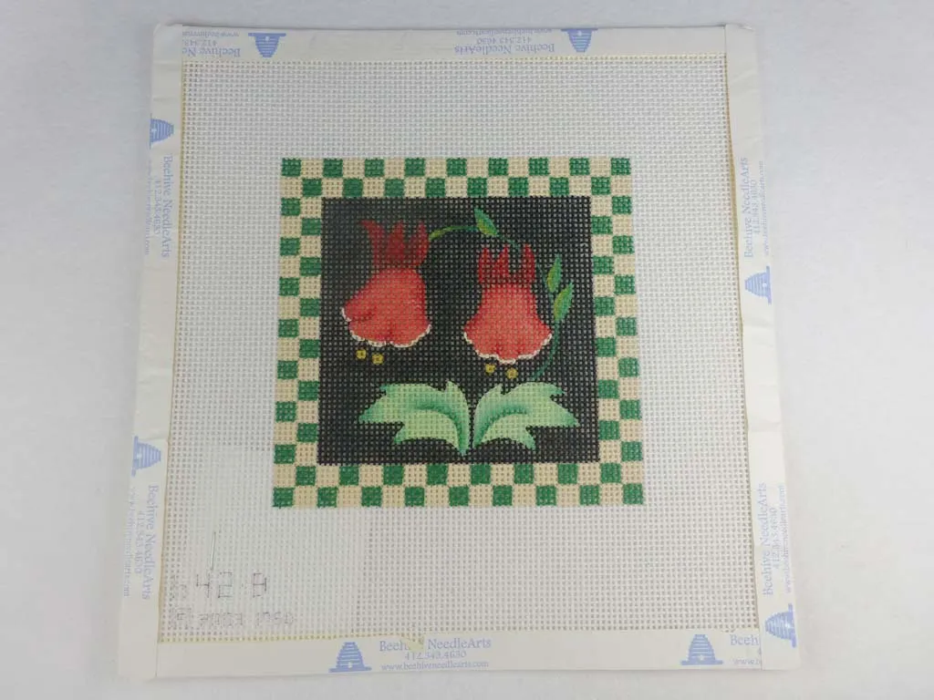 Melissa Shirley 642-B Folk Squares Green