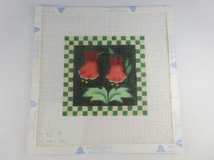 Melissa Shirley 642-B Folk Squares Green