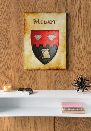 Melkot Heraldry of Greyhawk Anna Meyer Cartography Canvas Art Print