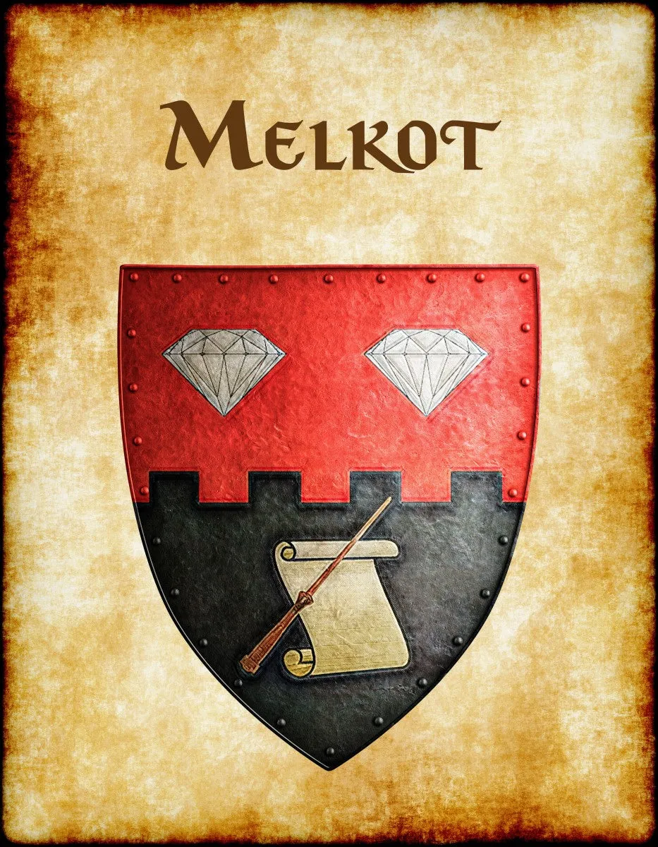 Melkot Heraldry of Greyhawk Anna Meyer Cartography Canvas Art Print