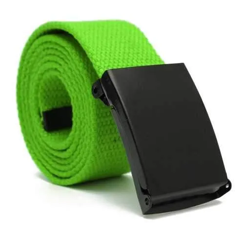 Men Women Plain Webbing Fashion Waist Belt Waistband Casual Canvas Belt 5 Colors