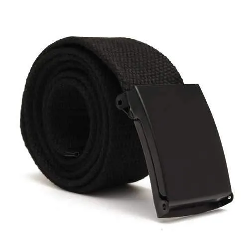 Men Women Plain Webbing Fashion Waist Belt Waistband Casual Canvas Belt 5 Colors