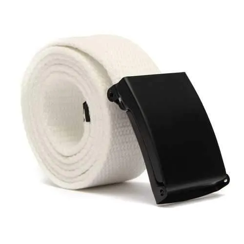 Men Women Plain Webbing Fashion Waist Belt Waistband Casual Canvas Belt 5 Colors