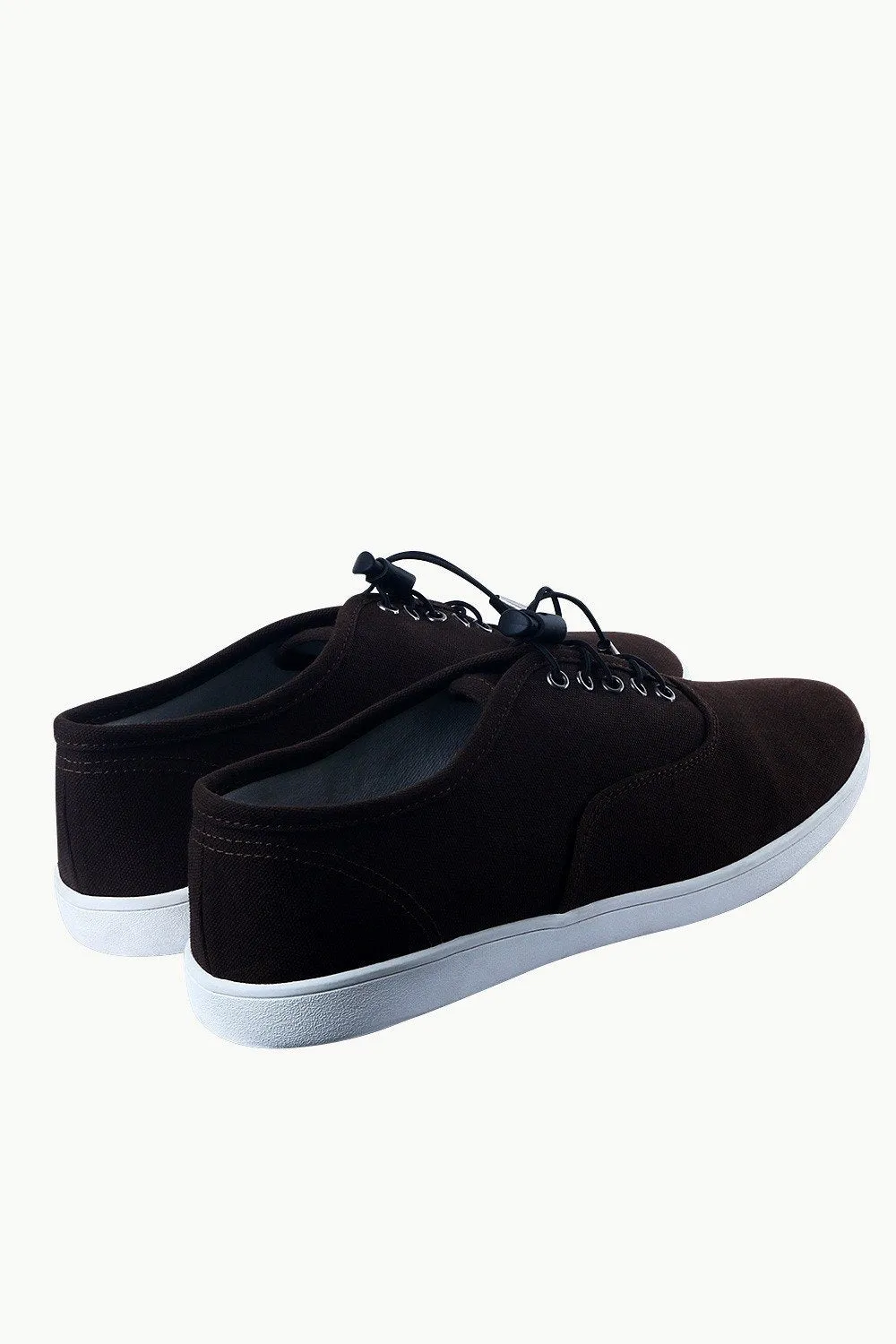 Men's Elastic Tassel Chocolate Brown Boat Shoes
