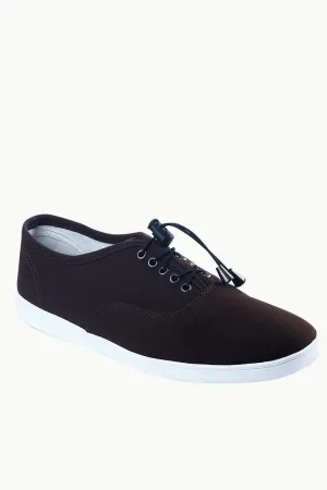 Men's Elastic Tassel Chocolate Brown Boat Shoes