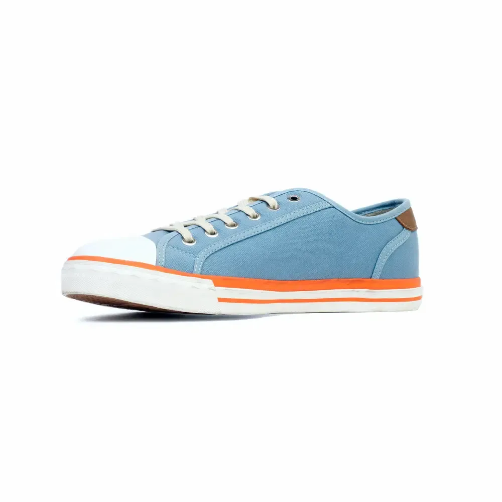 Men's Gulf Low-Top Canvas Sneakers in Gulf Blue