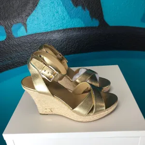 Michael Kors Gold Wedges