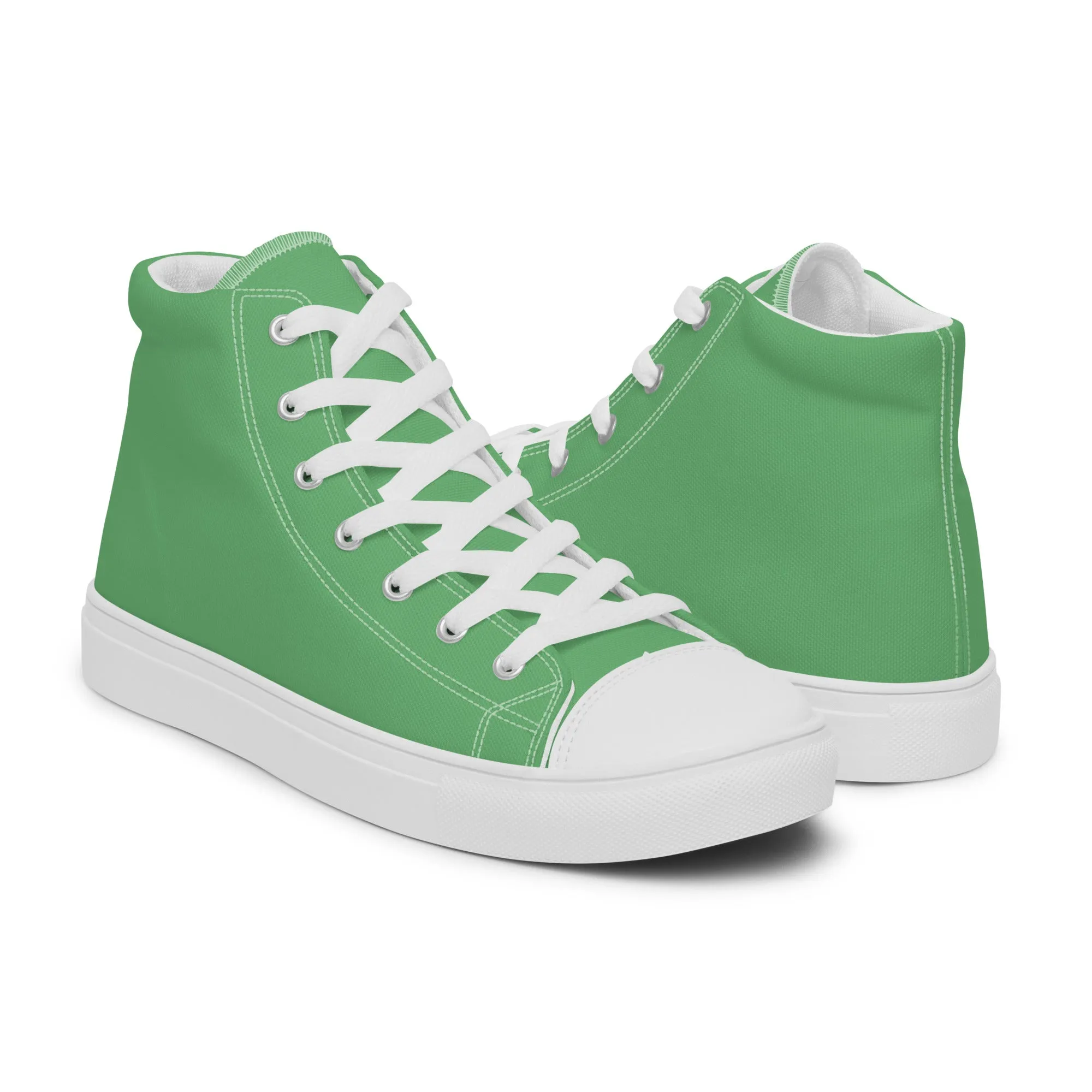 Mint - Sustainably Made Men's High Top Canvas Shoes