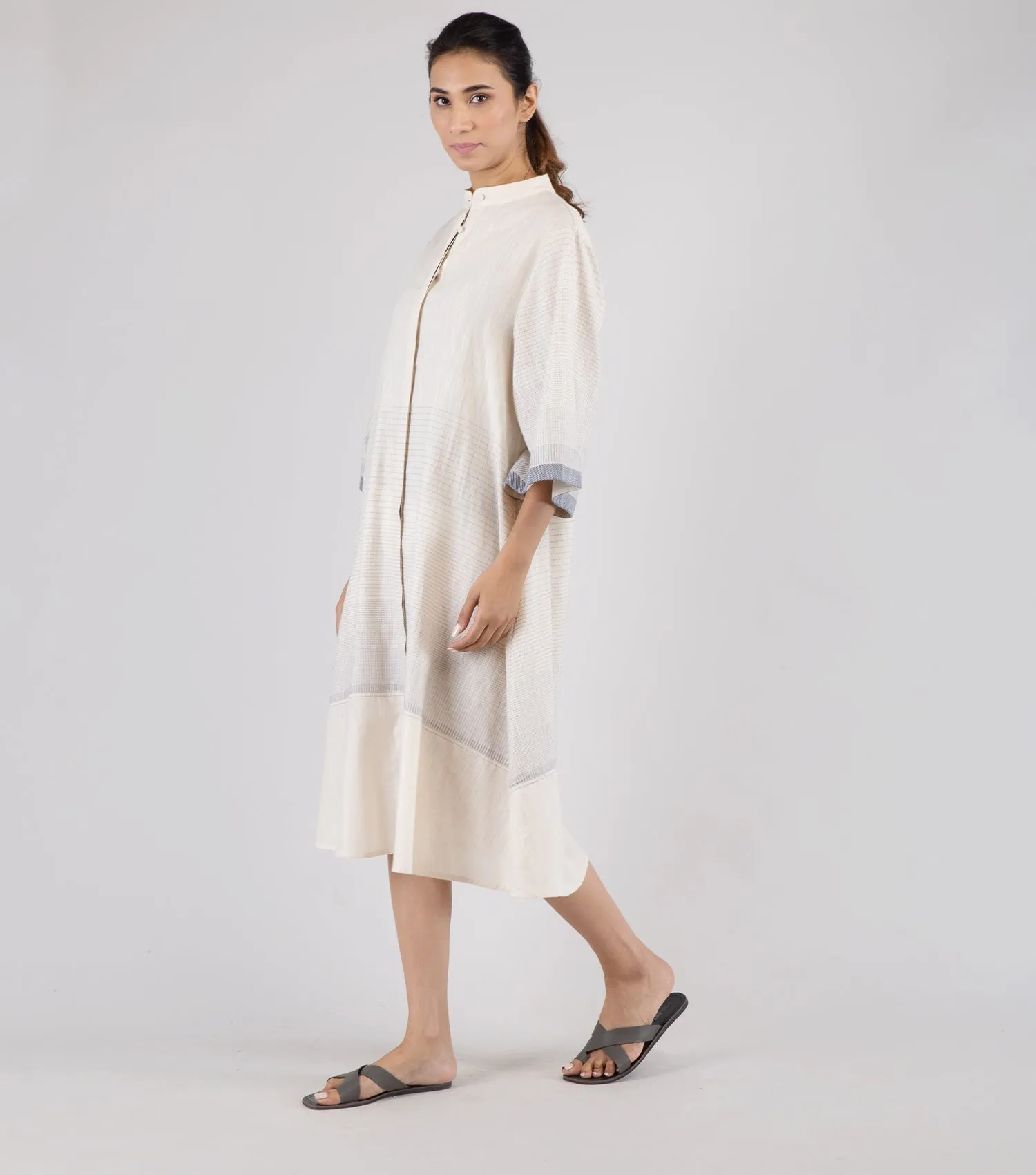Natural Cotton Shirt Dress