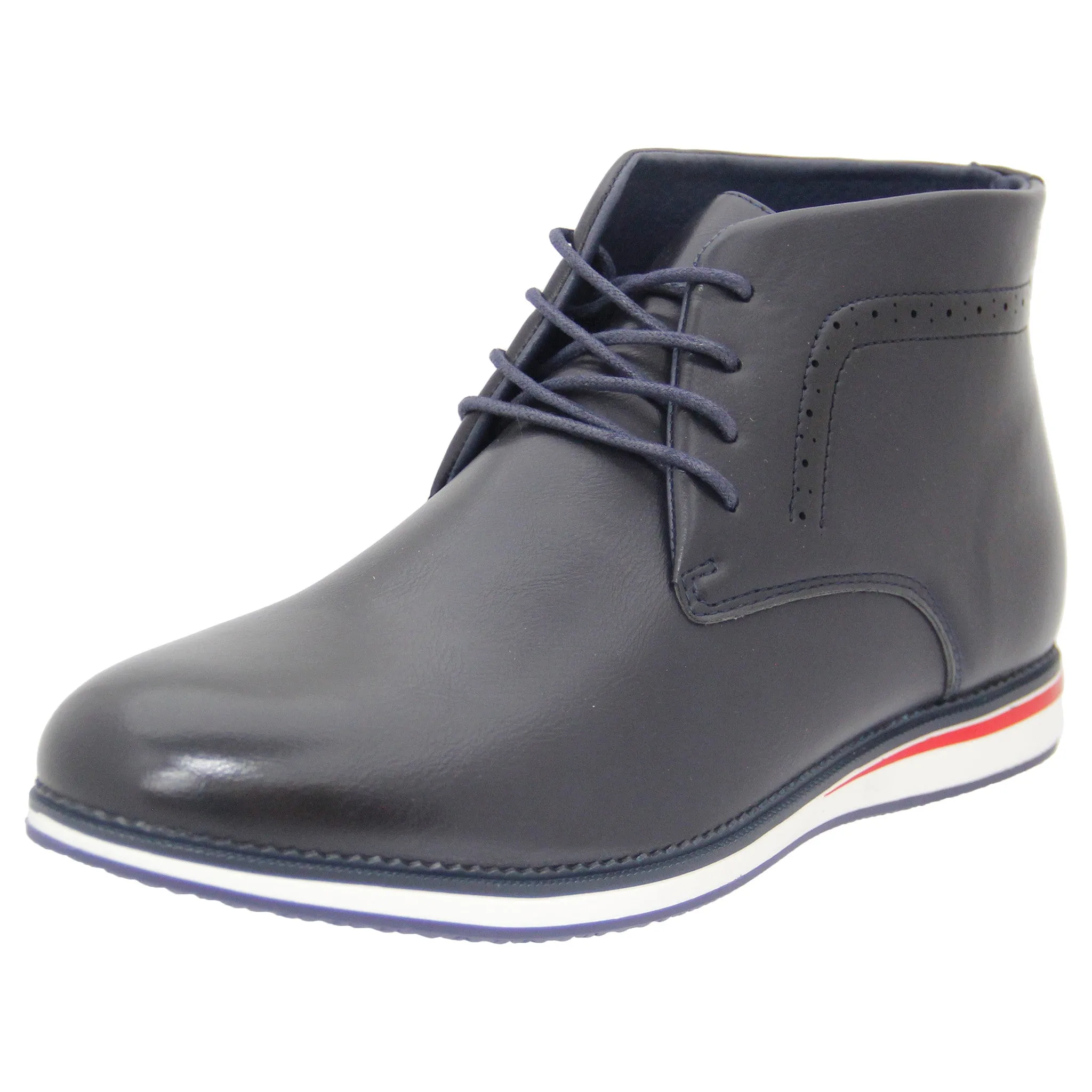 Navy Casual Mid Top Boot