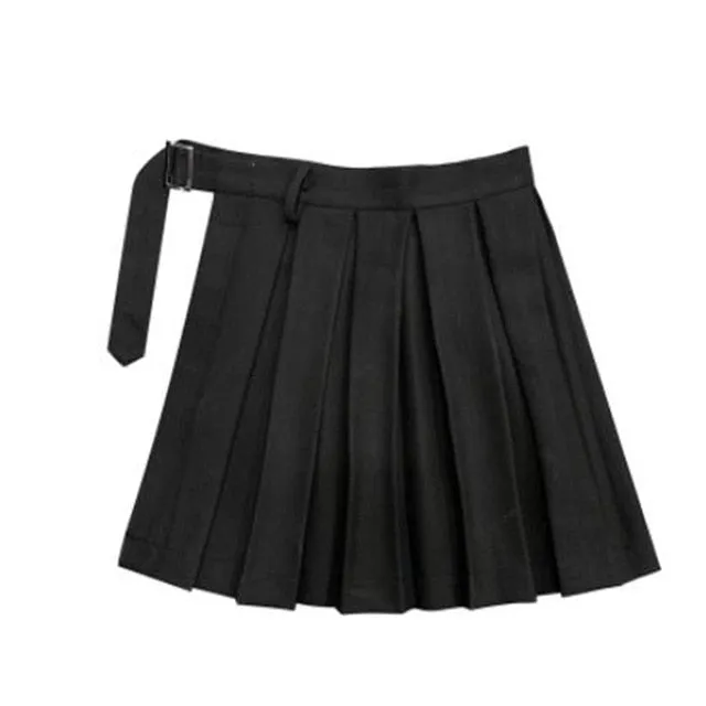 New Arrival Hot sale Short Punk Girl's Skirt Short Gothic Harajuku Summer Gray Plaid Skirts Shorts Women Pleated Skir