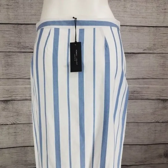 NEW Romeo &amp; Juliet M Faux Wrap Midi Skirt Asymmetrical High Low  Hem Ruffled