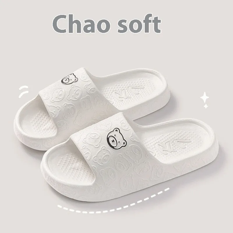 Non-slip Slippers Men's Interior Home Soft Bottom Couple Home Bathroom Deodorant