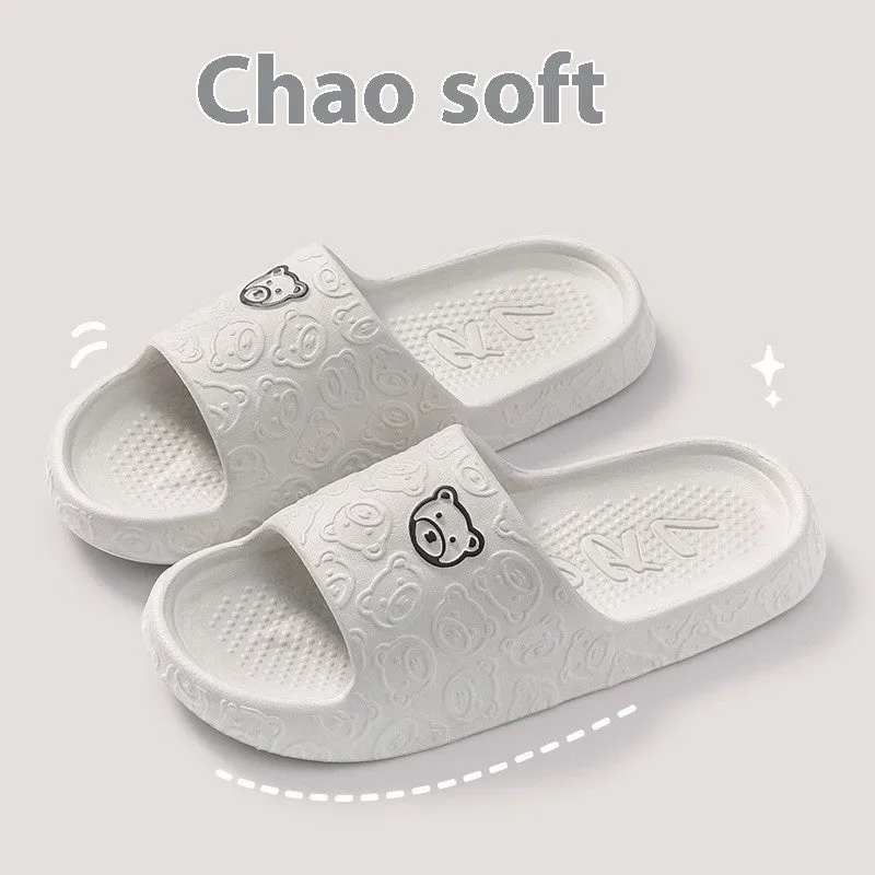 Non-slip Slippers Men's Interior Home Soft Bottom Couple Home Bathroom Deodorant