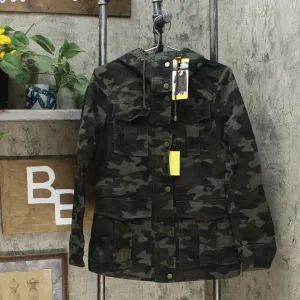 NWT Lucky Brand Women's Camo Hooded Anorak Quilted Lined Jacket. 1330497 Small