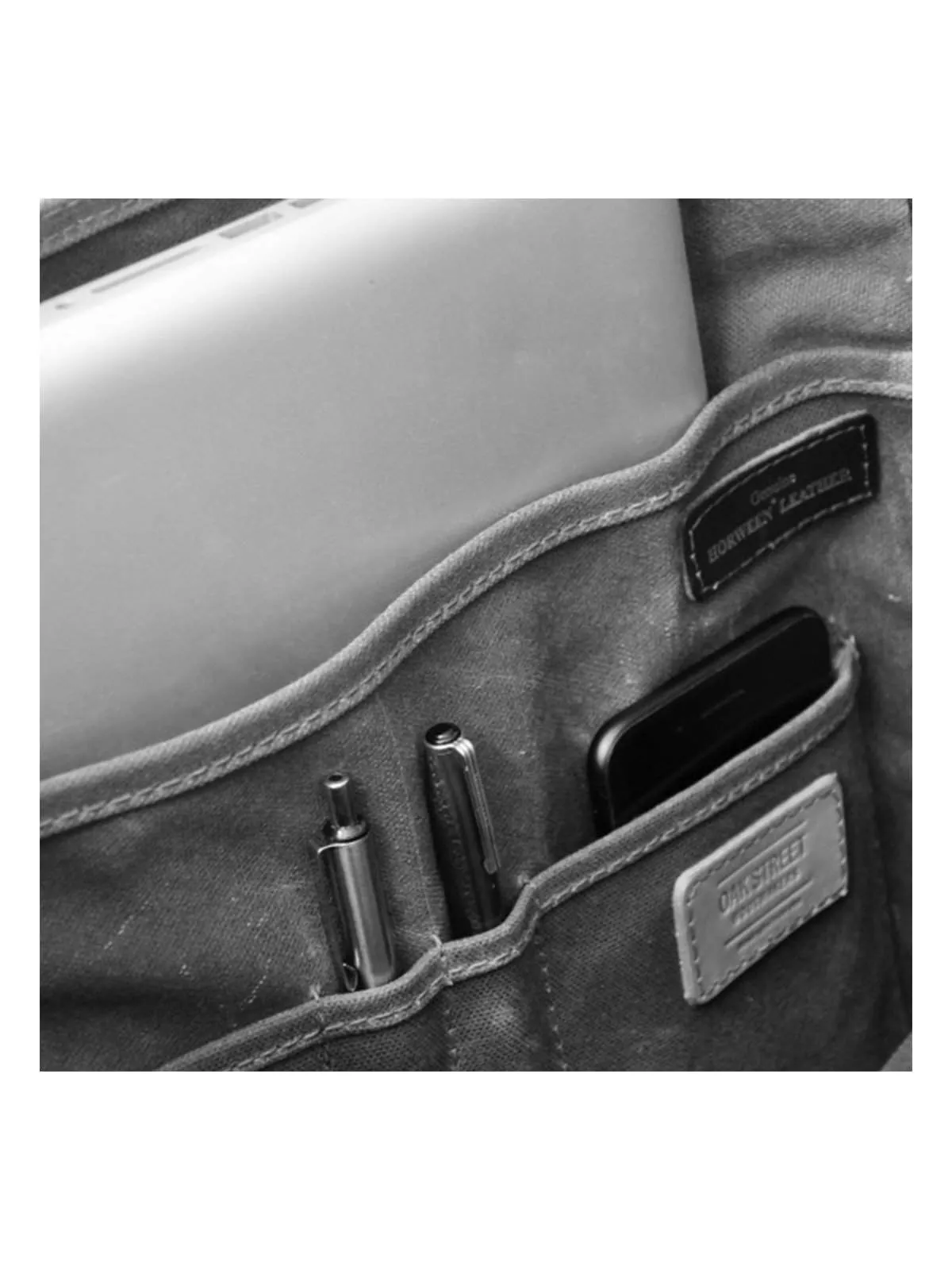 Oakstreet Bootmakers Field Tan Waxed Canvas Utility Tote
