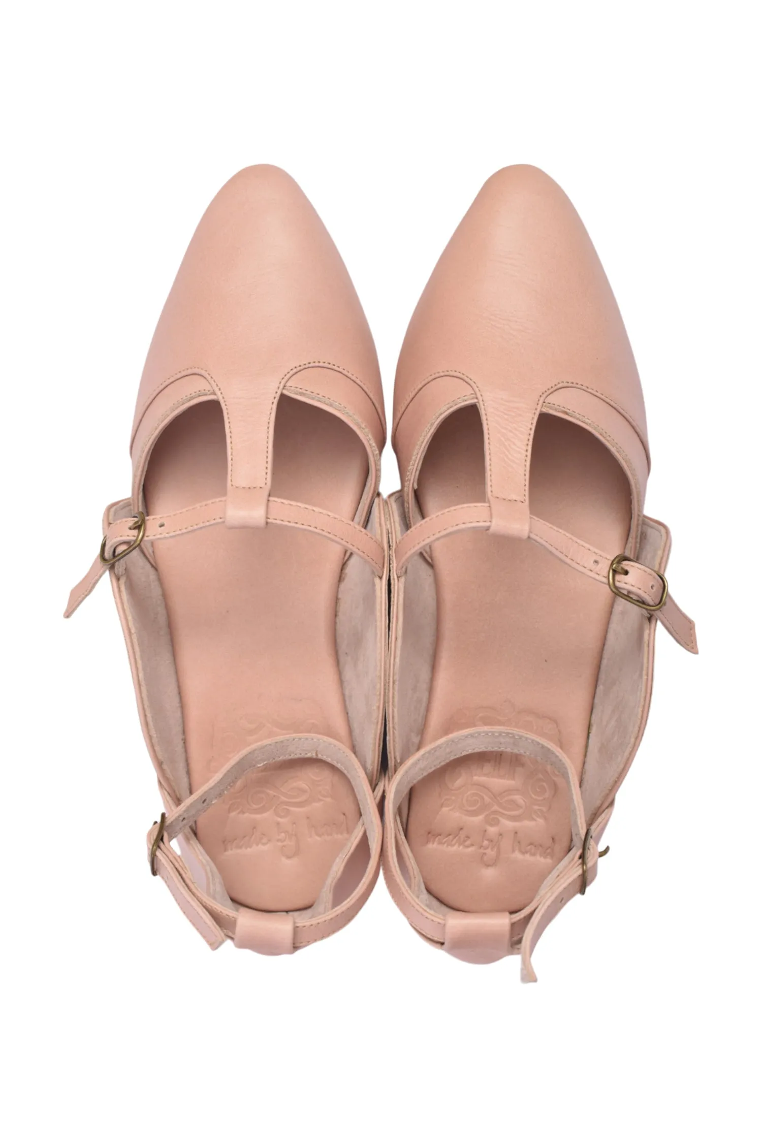 On The Go Leather Ballet Flats (Sz. 6.5 & 9.5)