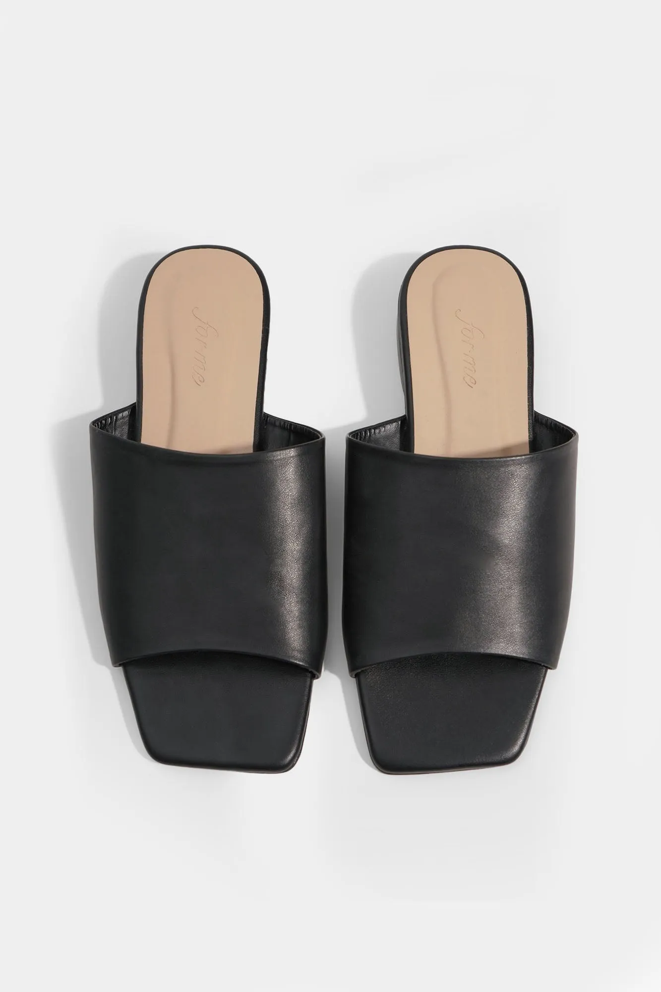 One Band Square Toe Sandals