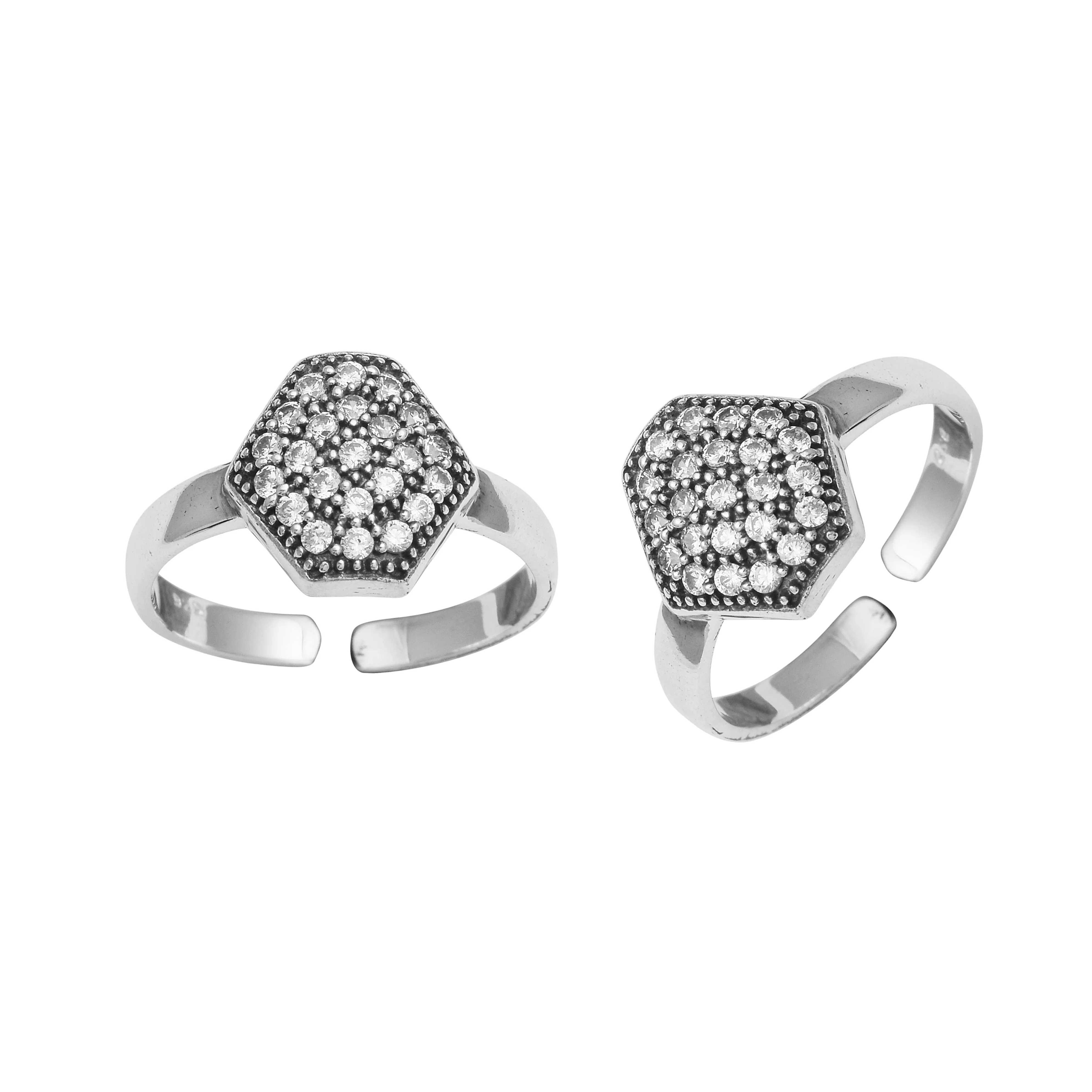 Open Adjustable Toe Ring For Women 925 Sterling Silver Flexible Toe Ring Gross Weight 4.50