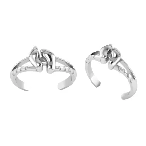 Open Adjustable Toe Ring For Women Elegant Comfortable Toe Ring Gross Weight 4.70