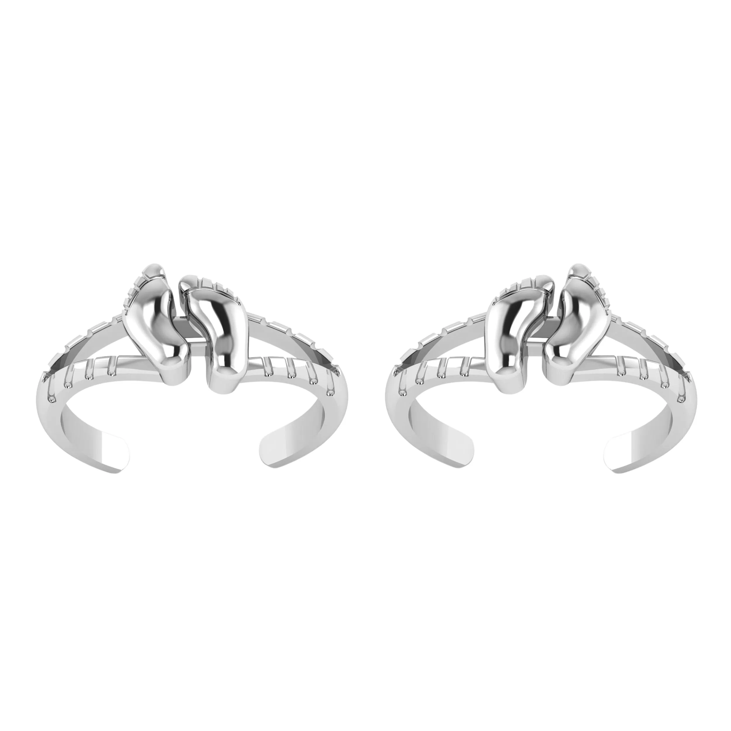 Open Adjustable Toe Ring For Women Elegant Comfortable Toe Ring Gross Weight 4.70