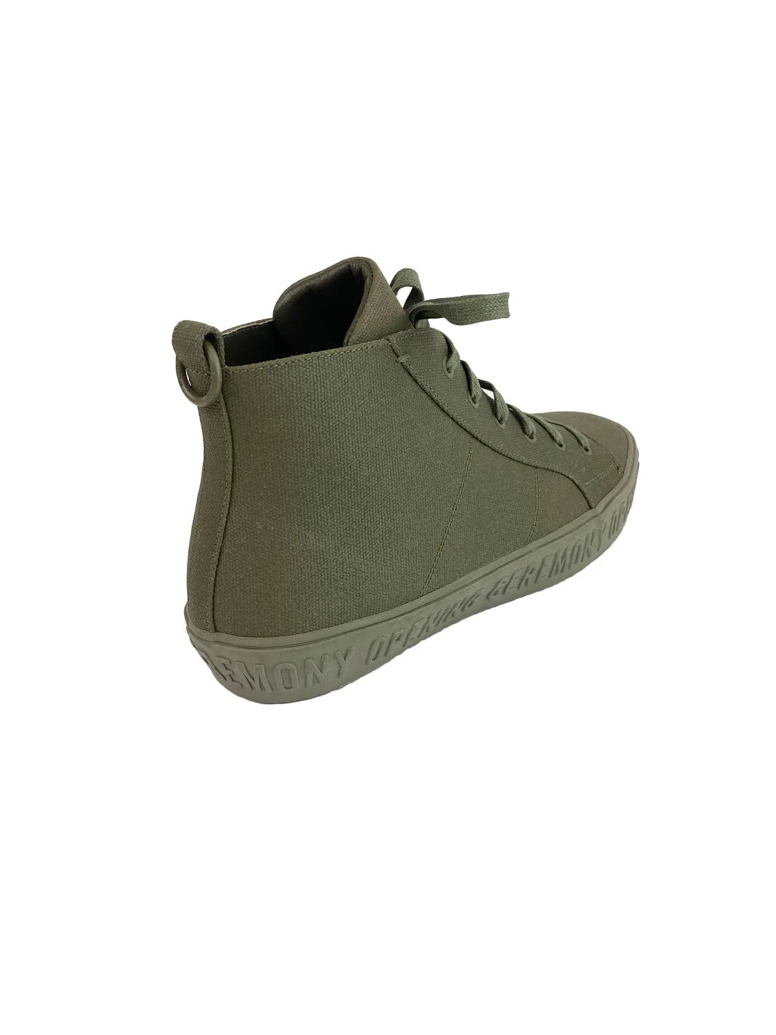 OPENING CEREMONY Men's Canvas Ervic Sneakers, Green, 9