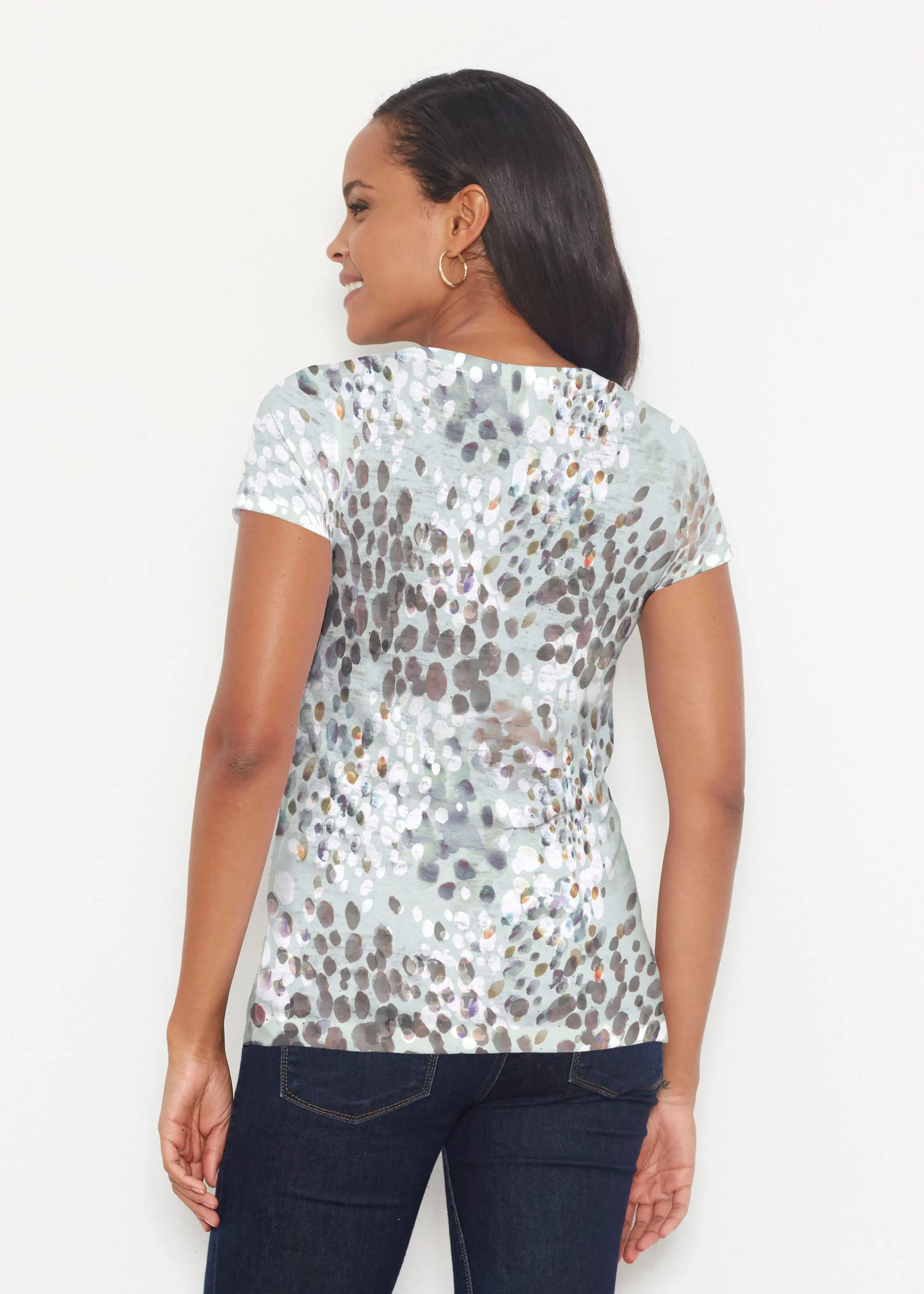 Painted Dots (8020) ~ Short Sleeve Scoop Shirt