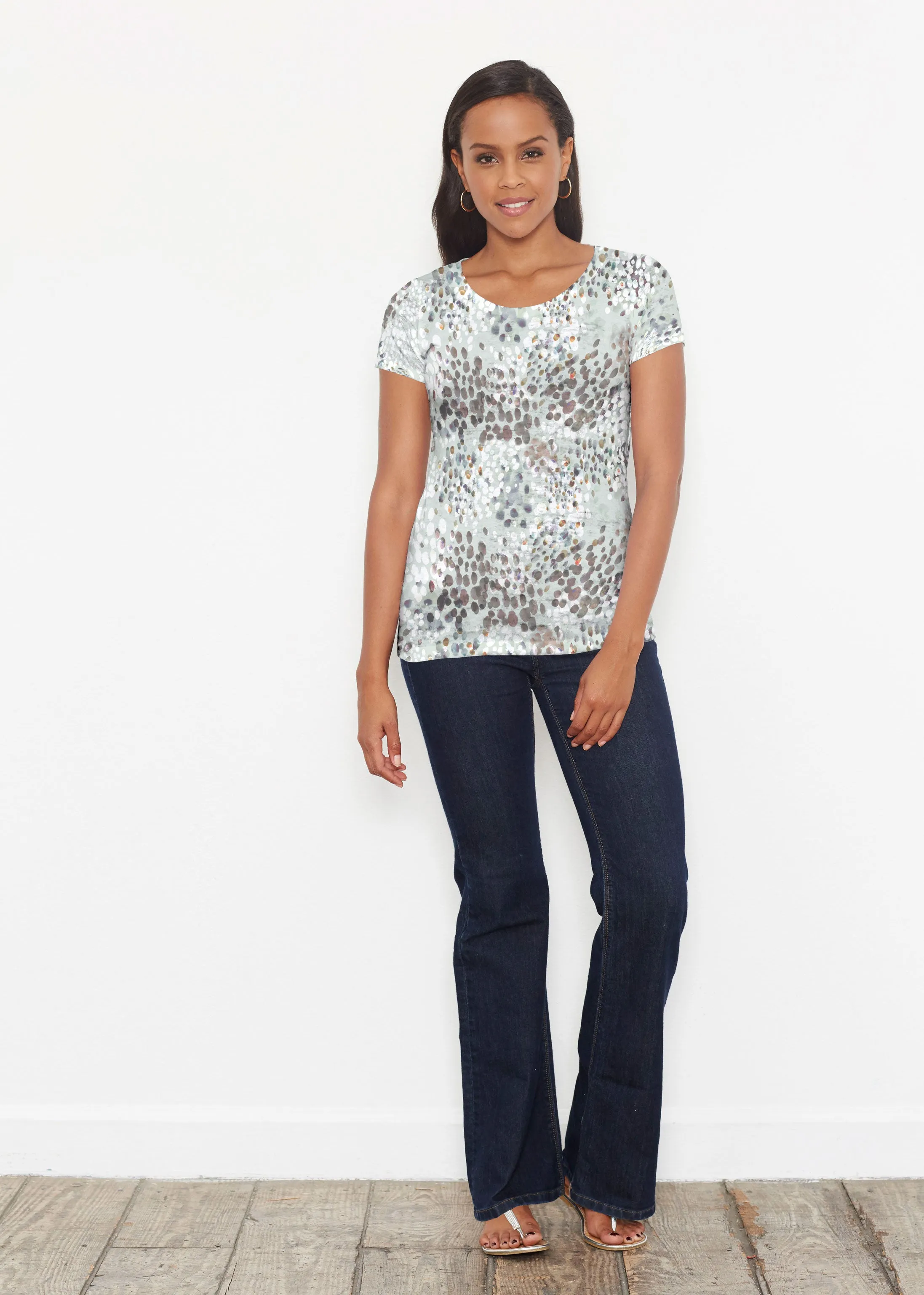 Painted Dots (8020) ~ Short Sleeve Scoop Shirt