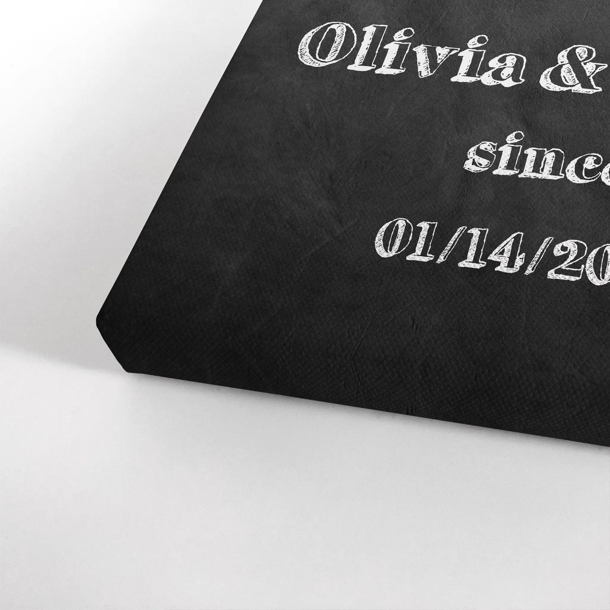 Personalized Gift Wall Art with Couple Names and Special Date Be Mine Since Blackboard Design