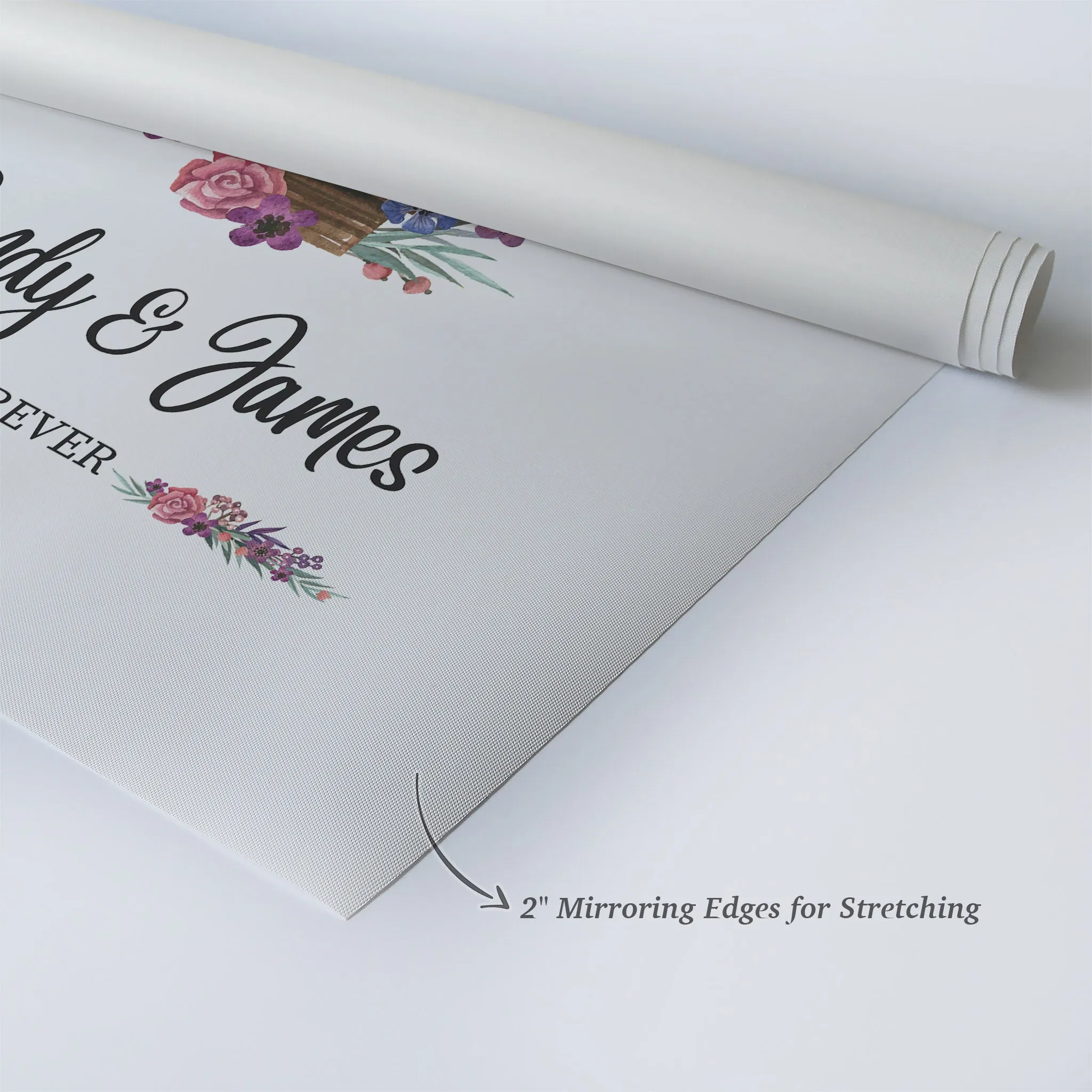 Personalized Gift Wall Art with Couple Names Home and Baloons Forever Design