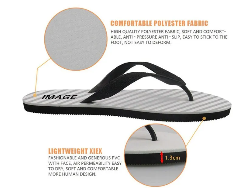 Personalized Slippers - Custom Photo Flip Flop Gift - Sandals for your Company, Event or Wedding - Custom Slides - Design Your Own Flipflops