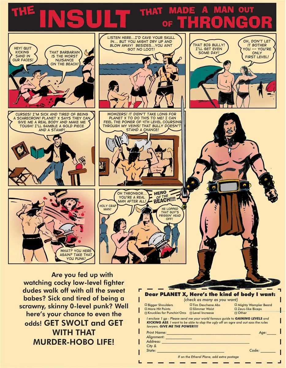 Planet X Barbarian Ad Gallery Canvas Art Print