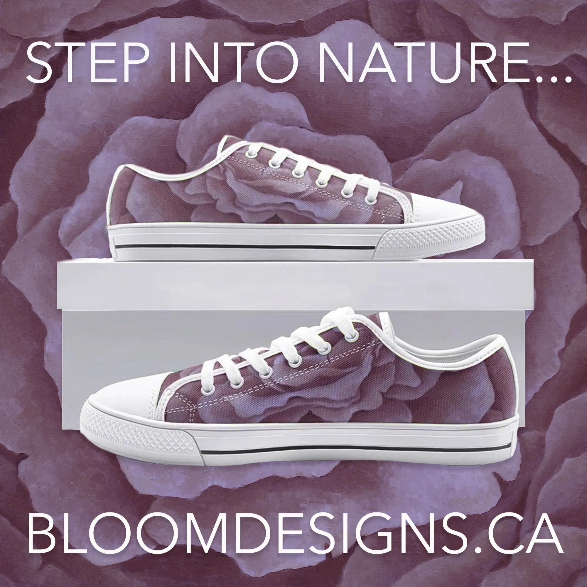 Plum Rose Low-top Sneakers