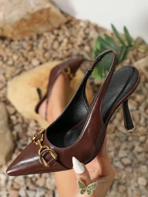 Pointed Toe Thin Heel High-Heeled- FD ⚡