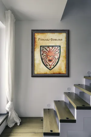 Pomarj Goblins Alternate Heraldry of Greyhawk Anna Meyer Cartography Canvas Art Print