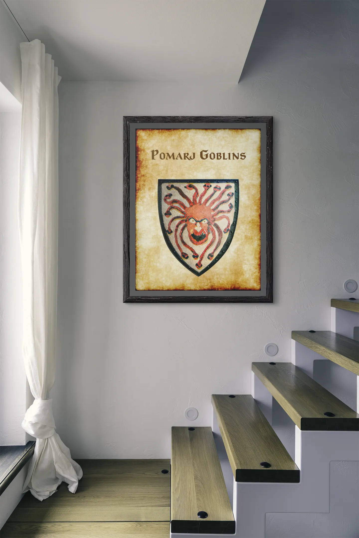 Pomarj Goblins Alternate Heraldry of Greyhawk Anna Meyer Cartography Canvas Art Print