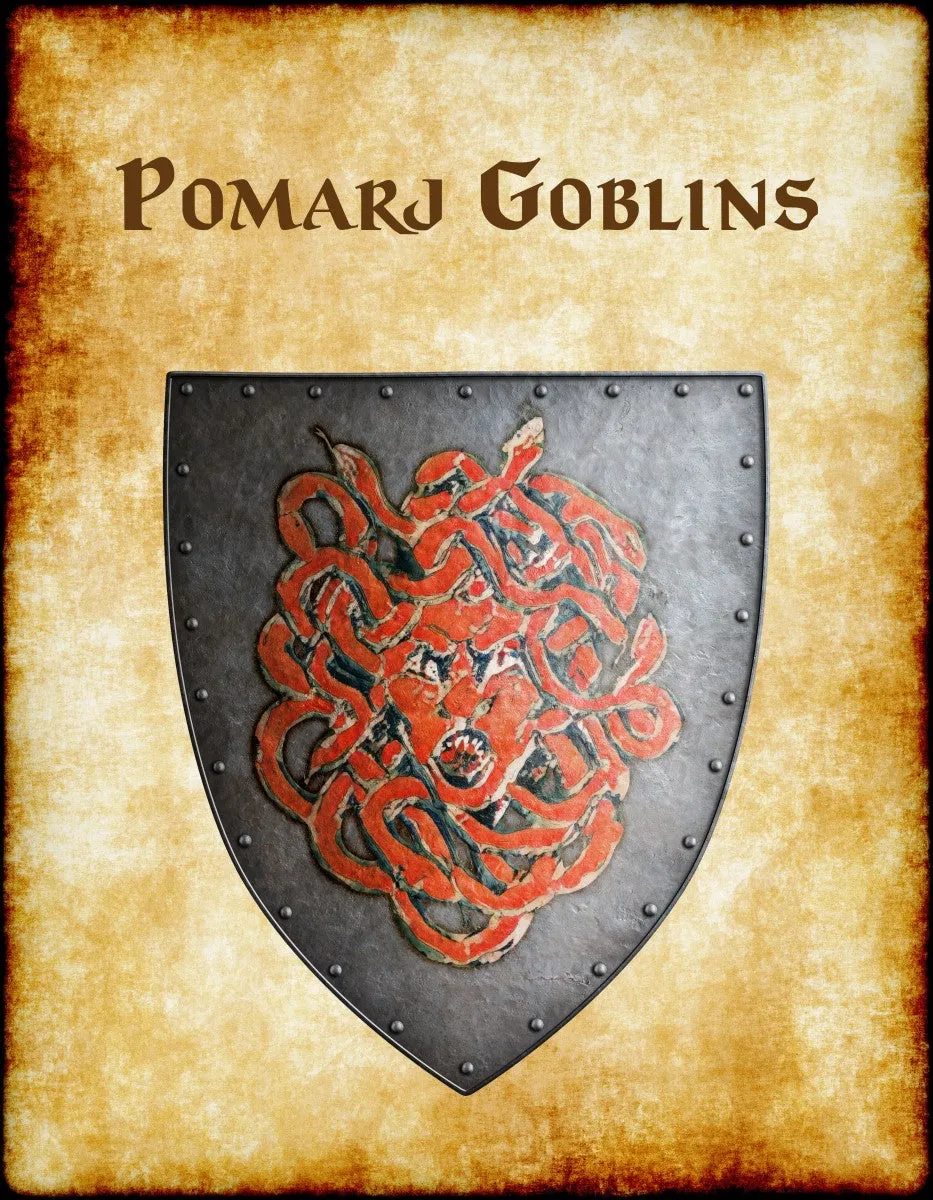 Pomarj Goblins Heraldry of Greyhawk Anna Meyer Cartography Canvas Art Print