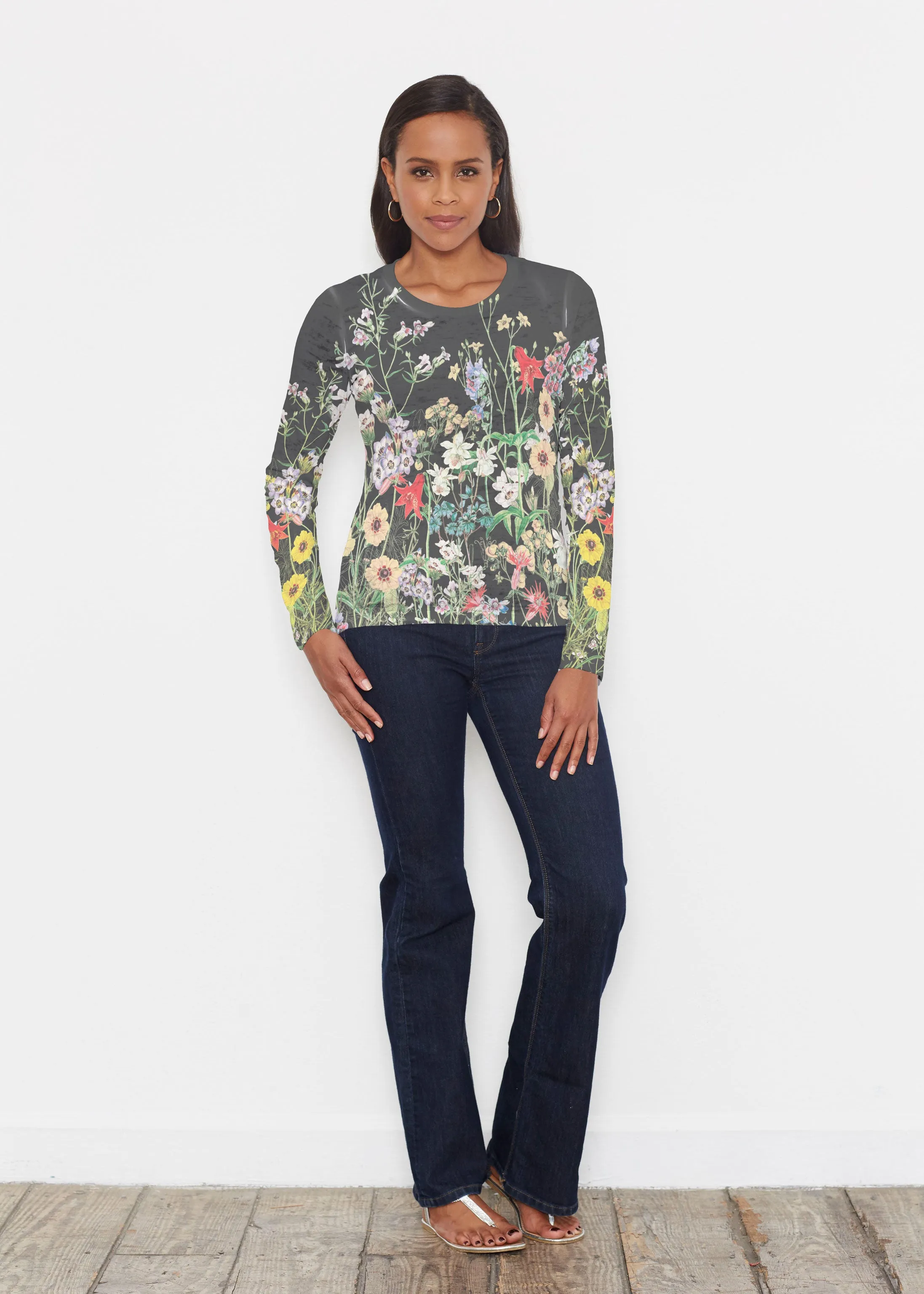 Prairie Black (7971) ~ Signature Long Sleeve Crew Shirt