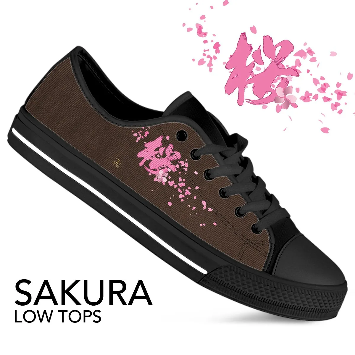 "Sakura" - Kanji Low Top Shoes - Womens