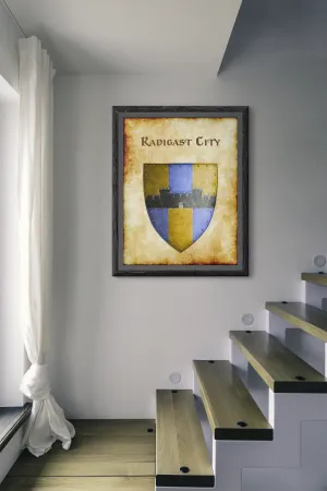 Radigast City Heraldry of Greyhawk Anna Meyer Cartography Canvas Art Print