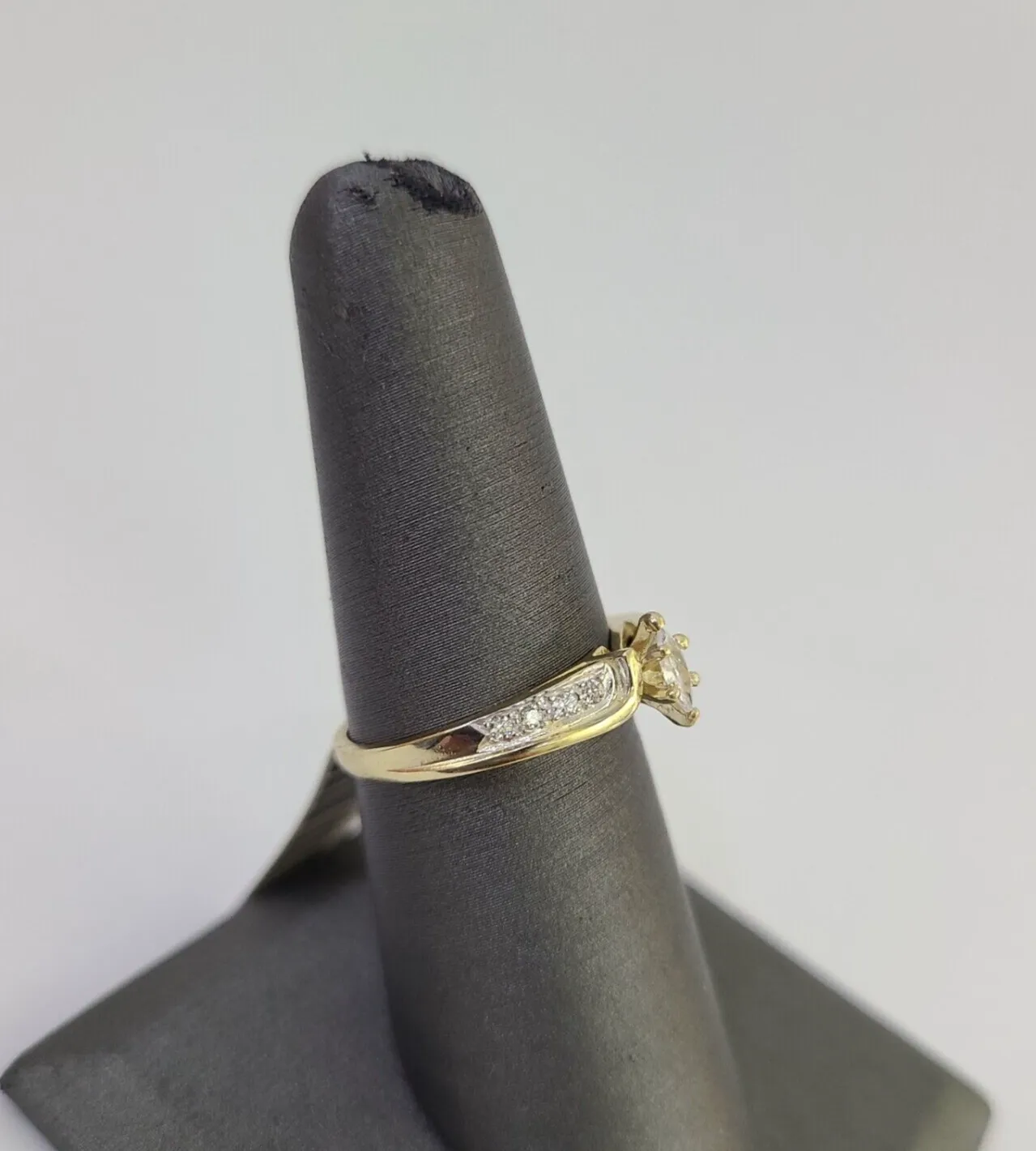 Real 10k Yellow Gold Ring Wedding Engagement Casual 10Kt Genuine