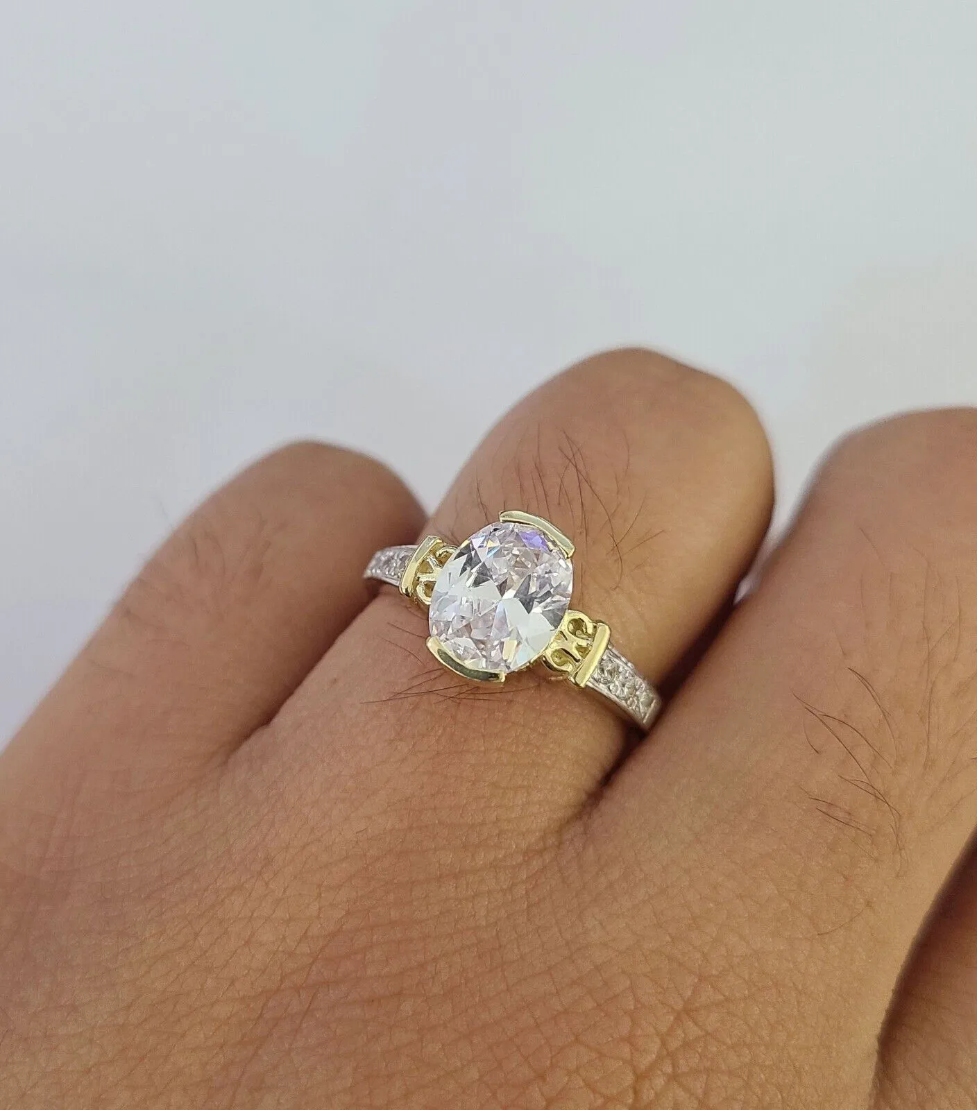 Real 10k Yellow Gold Ring Wedding Engagement Casual 10Kt Genuine