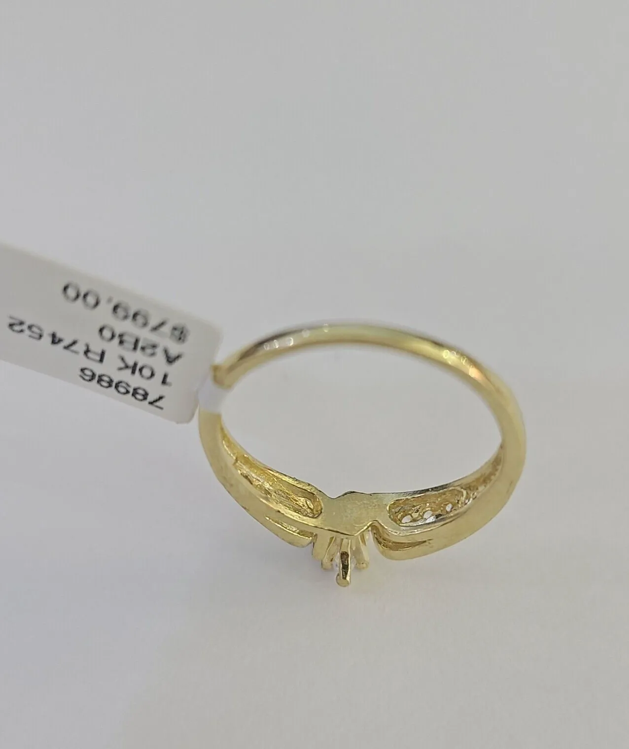Real 10k Yellow Gold Ring Wedding Engagement Casual 10Kt Genuine