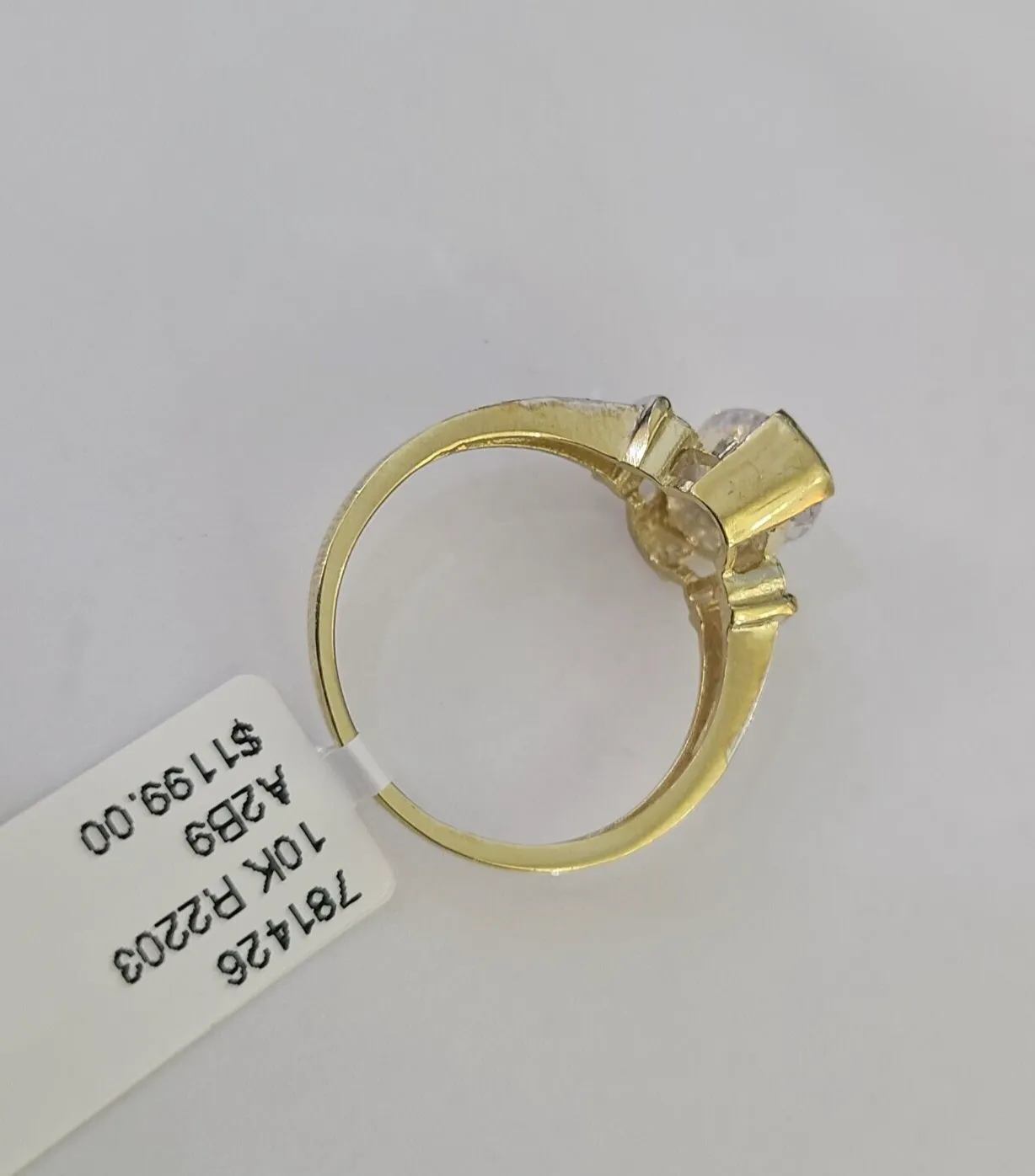 Real 10k Yellow Gold Ring Wedding Engagement Casual 10Kt Genuine