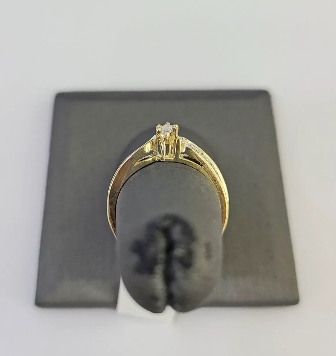 Real 10k Yellow Gold Ring Wedding Engagement Casual 10Kt Genuine