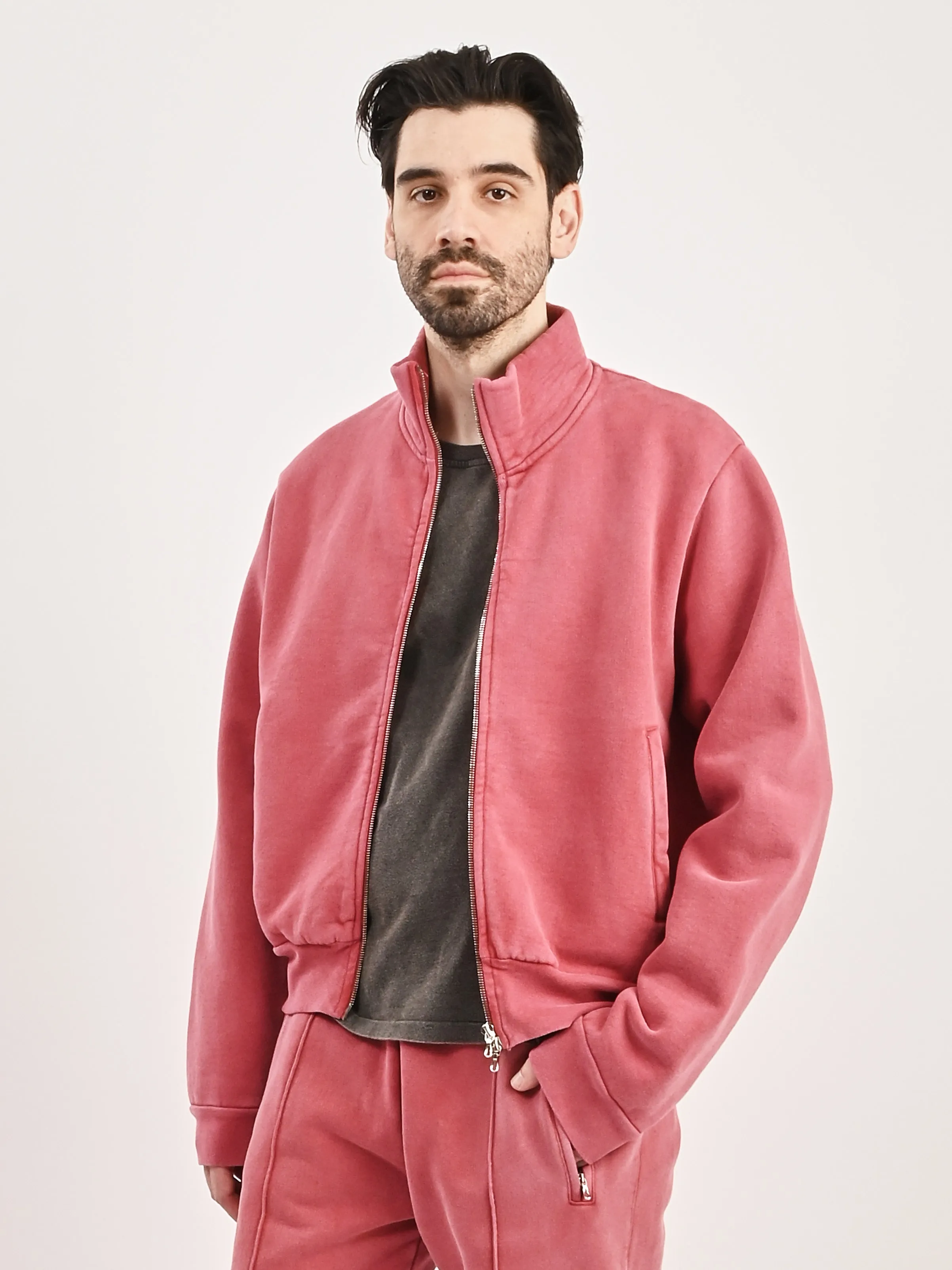 Red Sun Fade Heftly Fleece Mob Jacket
