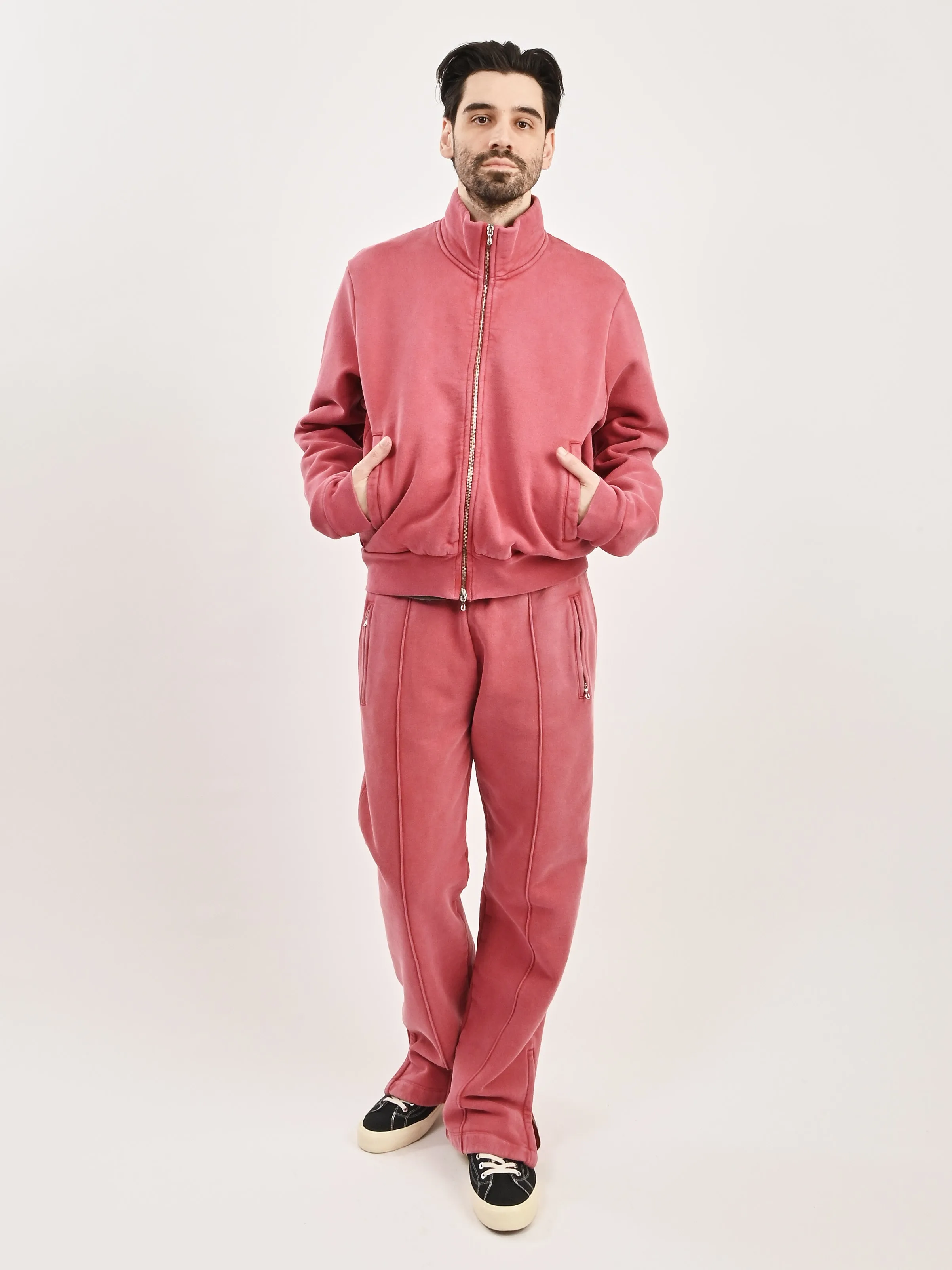 Red Sun Fade Heftly Fleece Mob Jacket