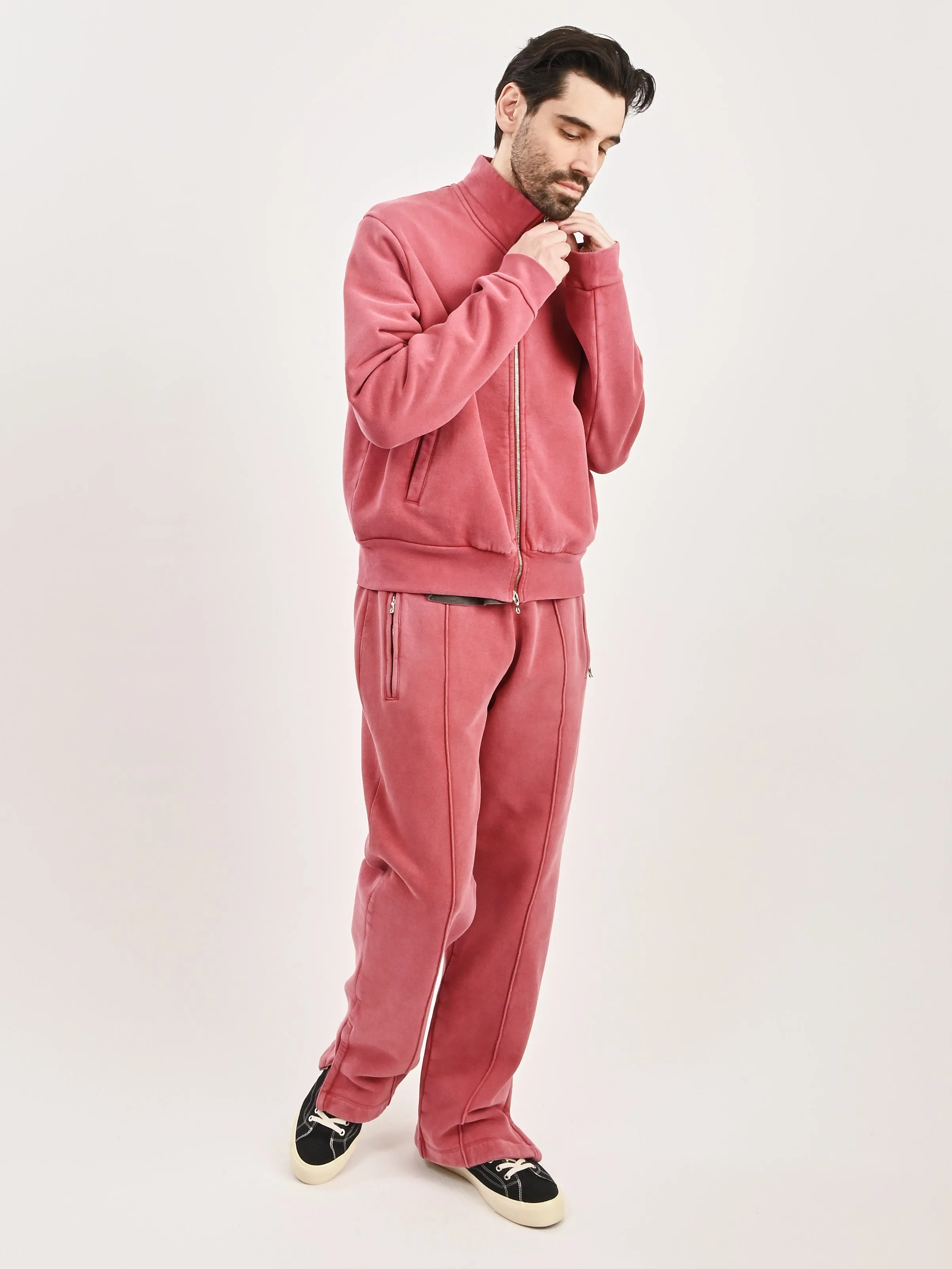 Red Sun Fade Heftly Fleece Mob Jacket