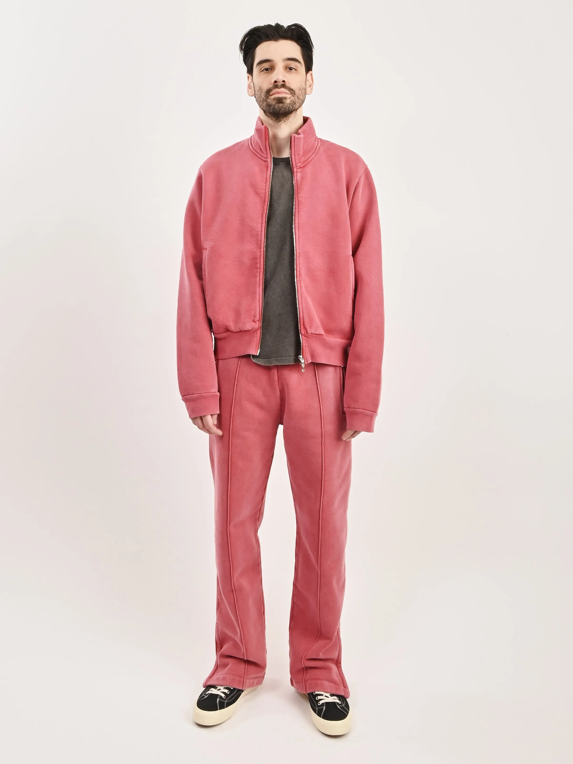 Red Sun Fade Heftly Fleece Mob Jacket