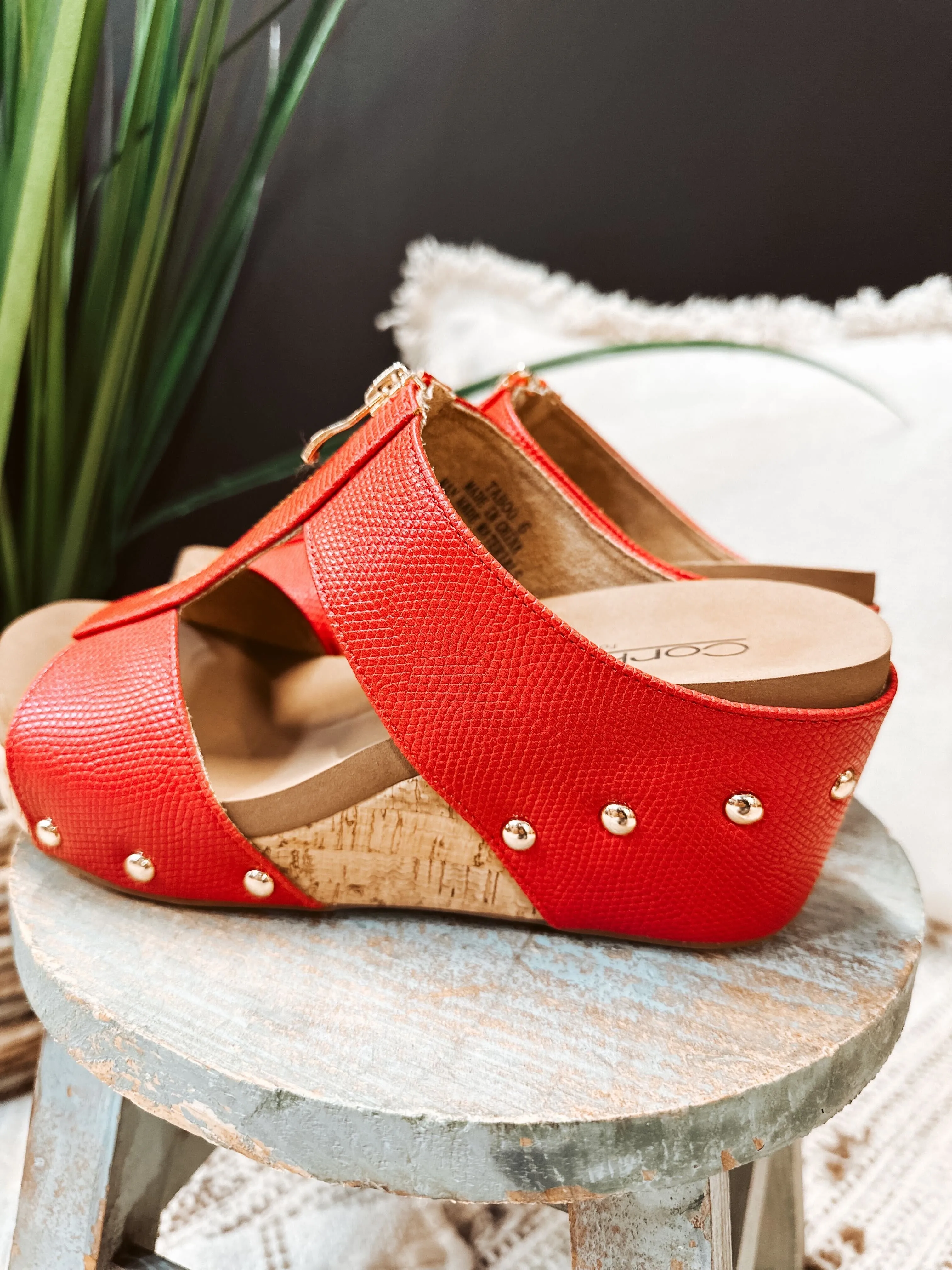 Red Taboo Zip Wedge